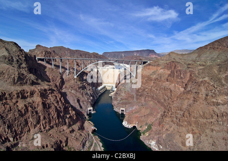 Pat Tillman Brücke Bypass und den Hoover Dam Stockfoto