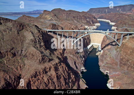 Pat Tillman Brücke Bypass und den Hoover Dam Stockfoto