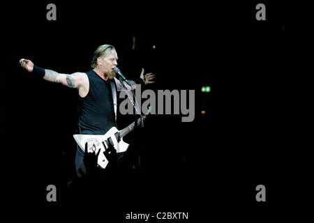 Metallica feiert die Veröffentlichung des Album Death Magnetic während der Album Release Party, Berlin, Deutschland Stockfoto