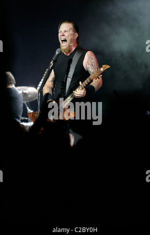 Metallica feiert die Veröffentlichung des Album Death Magnetic während der Album Release Party, Berlin, Deutschland Stockfoto