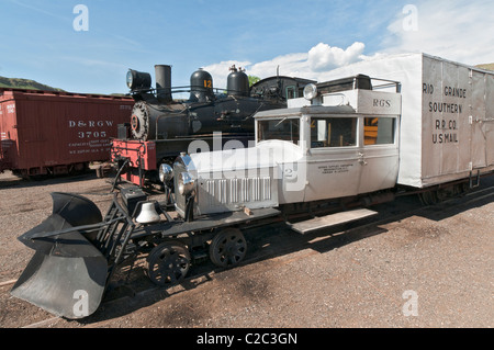 Colorado, Golden, Colorado Railroad Museum, LKW-Körper-Motor Stockfoto