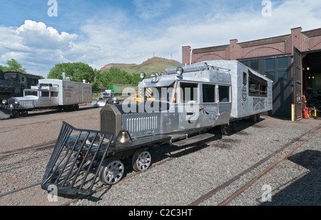 Colorado, Golden, Colorado Railroad Museum, LKW-Körper-Motor Stockfoto