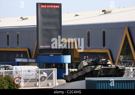 BAE Systems Armstrong Werke, Scotswood, Newcastle, Nord-Ost-England, UK Stockfoto