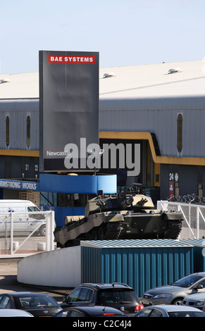 BAE Systems Armstrong Werke, Scotswood, Newcastle, Nord-Ost-England, UK Stockfoto