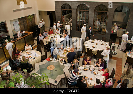 Alten Damaskus Syrien Naranj Restaurant Via Recta in der Nähe von der römischen Bogen Gemini-syrischen Restaurant-Kette Stockfoto