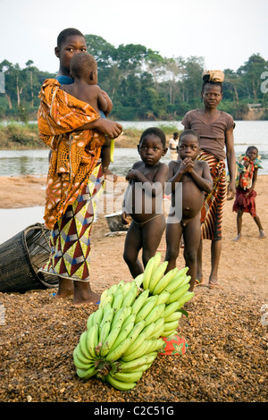 Pygmäen, Betou, Ubangi Fluß, Republik Kongo Stockfoto