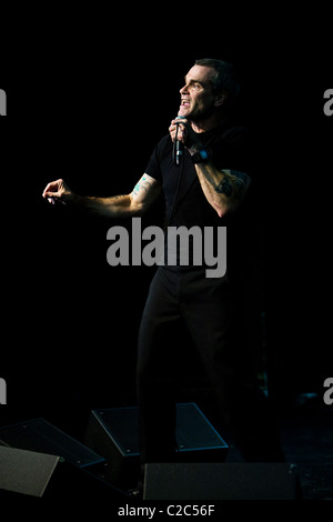 Henry Rollins auf der Bühne während seiner Spoken Word-tour Stockfoto