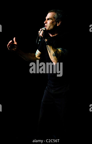 Henry Rollins auf der Bühne während seiner Spoken Word-tour Stockfoto