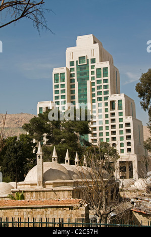 Vier Jahreszeiten Hotel und Takiyya als Suleimaniyya eine türkische Stil Moschee Damaskus Stadt Stadt Syrien syrische Stockfoto