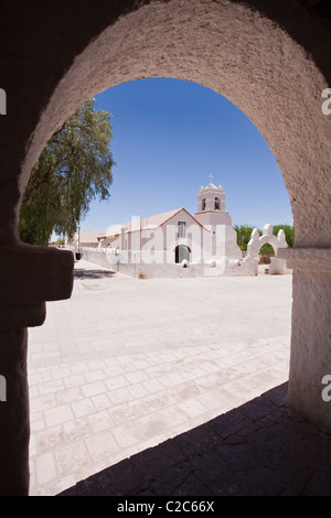 Kirche von San Pedro de Atacama, Chile, Südamerika. Stockfoto