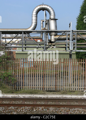 U-Kurve in industrielle Rohrleitungen Stockfoto