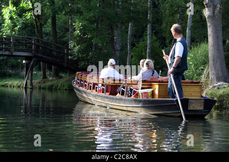 DEU, 2011-03-11, Boot im Spreewald Stockfoto