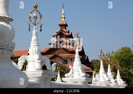 Dhara Dhevi Mandarin Oriental Hotels Dekoration wie Lanna und burmesischen Stil Tempel, Chiang Mai, Thailand Stockfoto