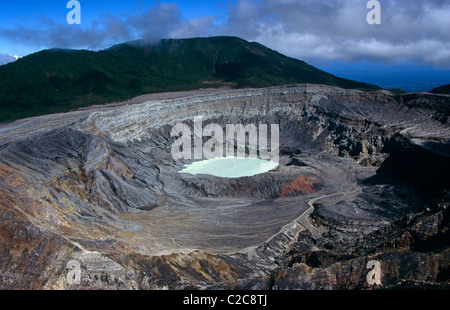 Poas Vulkan costarica Stockfoto