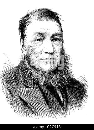 Paul Kruger, 1825-1904, Präsident der Republik Transvaal, historische Abbildung, ca. 1886 Stockfoto