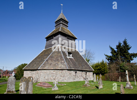 Die separate Bell Tower von Str. Marys Kirche, Pembridge, Herefordshire Stockfoto