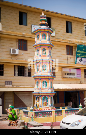 Straßenleben in Calangute Hautpstraße Goa, Indien Stockfoto