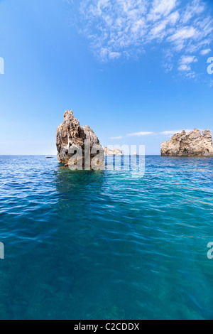 Schöne Meer von Korfu (Griechenland) Stockfoto