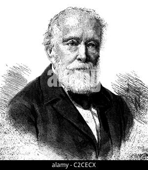 Lajos Kossuth de Udvard et Kossuthfalva, 1802-1894, Politiker und wichtige ungarische Freiheitskämpfer, historische Illustratio Stockfoto