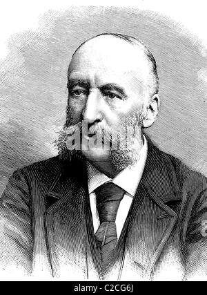 Jules Verne, 1828-1905, französischer Schriftsteller, Geschichtsbild, ca. 1893 Stockfoto