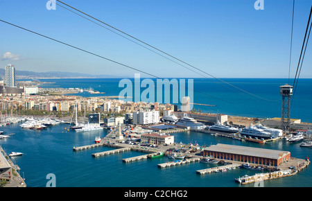 Luftaufnahme, Barcelona. Katalonien. Spanien Stockfoto