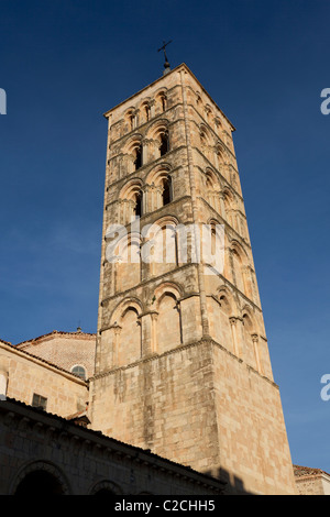 Kirche San Esteban, Segovia, Kastilien-León, Spanien Stockfoto