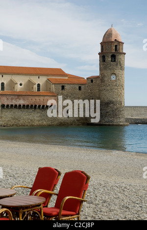 Collioure. Côte Vermeille. Pyrénées-Orientales. Languedoc-Roussillon, Frankreich Stockfoto