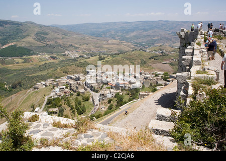 Krak De Chevaliers Syrien Stockfoto