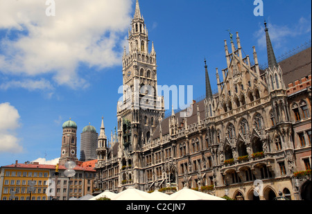 München. Rathaus in Marienplatz.Germany, Bayern Stockfoto