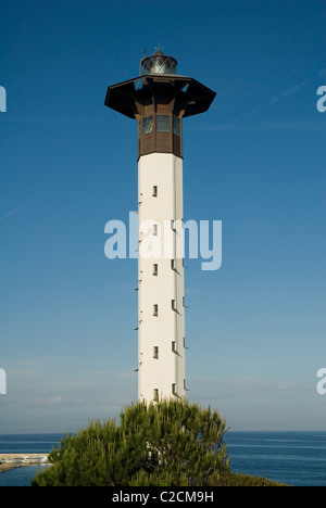 Leuchtturm, Torredembarra. Tarragona Provinz, Katalonien, Spanien Stockfoto