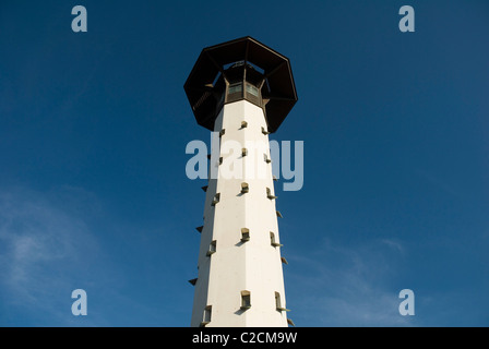 Leuchtturm, Torredembarra. Tarragona Provinz, Katalonien, Spanien Stockfoto