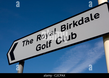 Royal Birkdale Golfclub registrieren   Dorf Birkdale, Southport, Merseyside, Großbritannien Stockfoto