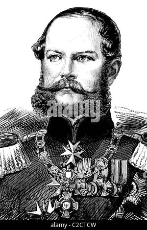 Friedrich Karl von Preußen, 1828-1885, preußischer Prinz und general, historische Illustration, 1884 Stockfoto