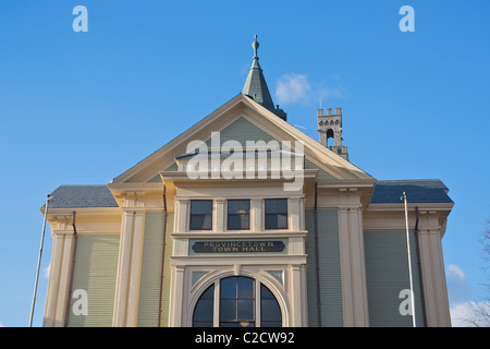 Detail der Provincetown, Massachusetts-Rathaus Stockfoto