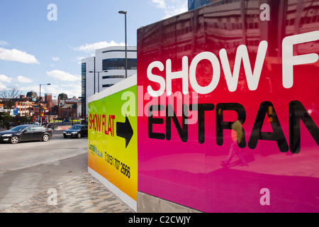 Neue Unterkunft im Stadtzentrum von Newcastle, UK entwickelt. Stockfoto