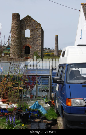 Zinn-Minen in Redruth, Cornwall Stockfoto