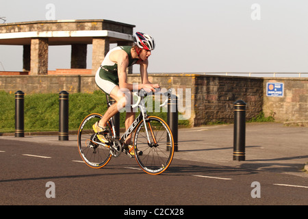 Burnham on Sea, Triathlon, April 2011 Stockfoto