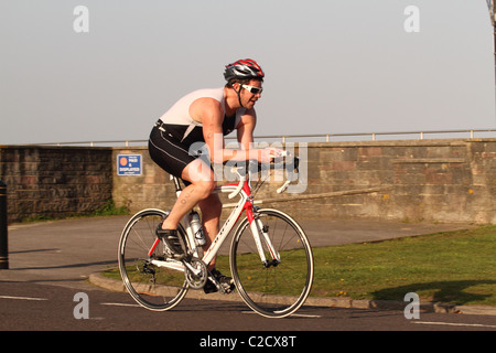 Burnham on Sea, Triathlon, April 2011 Stockfoto