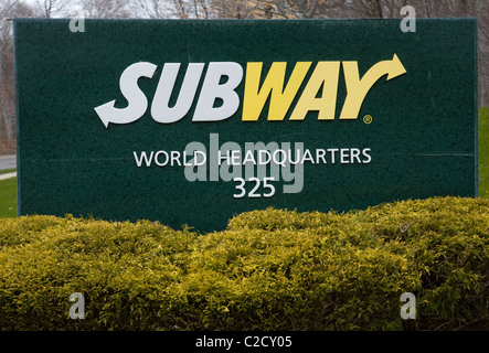 Der weltweite Hauptsitz von Subway® Restaurants. Stockfoto