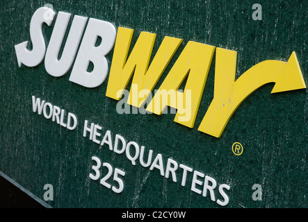 Der weltweite Hauptsitz von Subway® Restaurants. Stockfoto