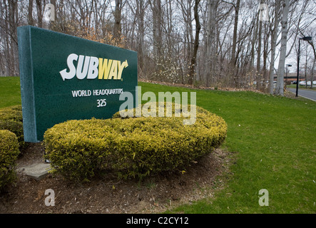 Der weltweite Hauptsitz von Subway® Restaurants. Stockfoto