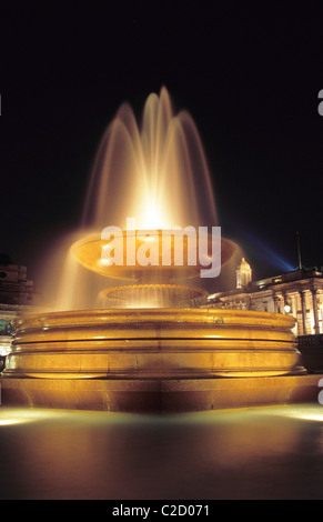 Fountain Trafalgar Square in London Stockfoto