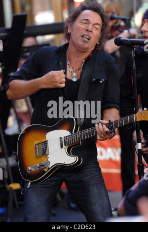 Bruce Springsteen Bruce Springsteen und die E Street Band erklingt in NBCs "The heute zeigen 2007 Toyota Concert Series" Stockfoto
