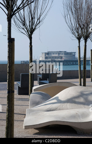 Blick auf SplashPoint, Worthing, West Sussex Stockfoto