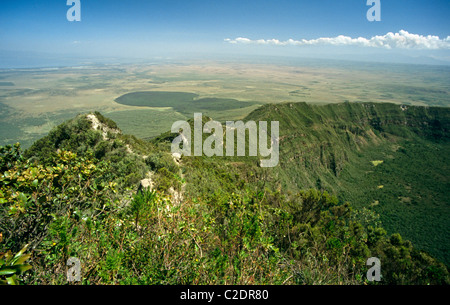 Mount Longonot Grabenbruch Kenia Stockfoto