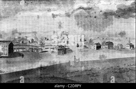 Stadt von Concord, Massachusetts im Jahre 1776 Stockfoto