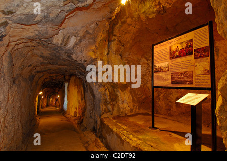 Windsor-Galerien. Große Belagerung Tunnel. Gibraltar, Großbritannien, Europa Stockfoto