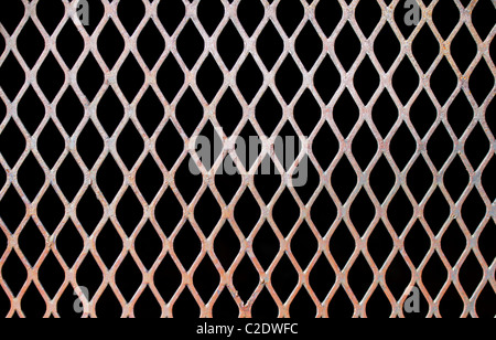 Rostige Stahlnetz Stockfoto