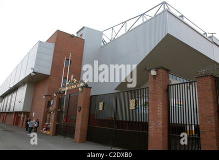 FC Liverpool Fußball-Stadion, England: Bill Shankly Gates Stockfoto