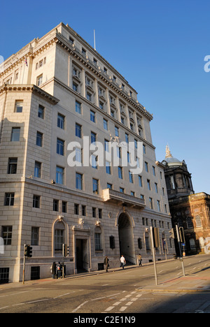 Ehemaliges Martins Bankgebäude in Water Street, Liverpool Stadtzentrum entfernt. Stockfoto